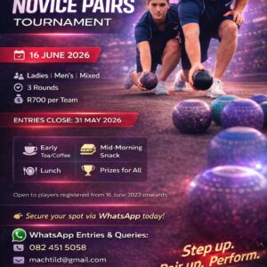 Novice Pairs Tournament (16 June 2026)